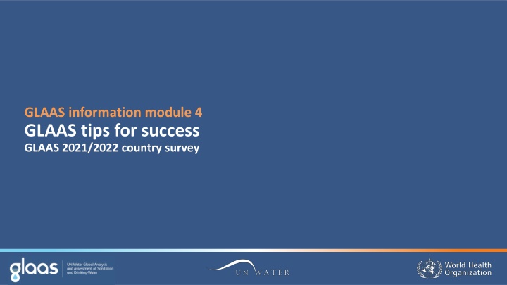 GLAAS tips for success