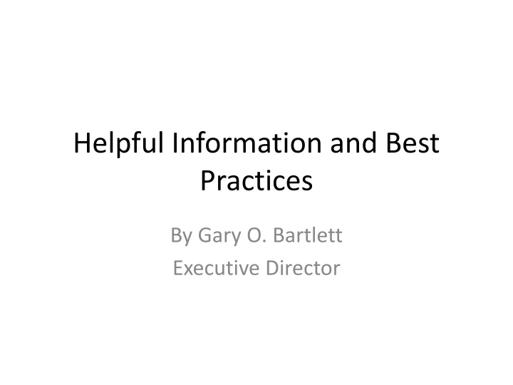 Helpful Information and Best Practices for Voter Registration