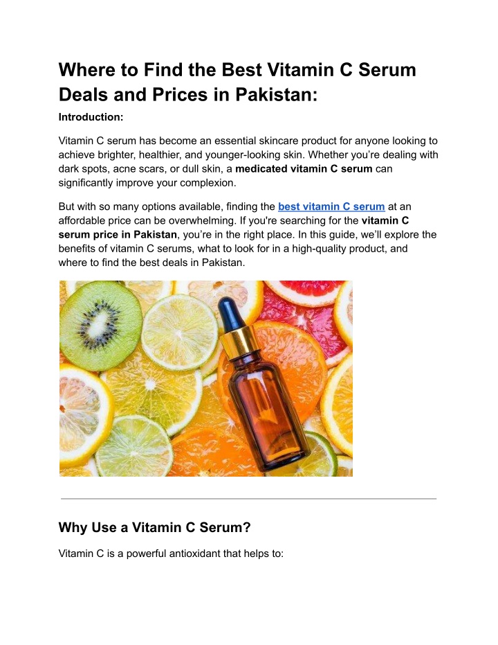 where to find the best vitamin c serum deals n.w