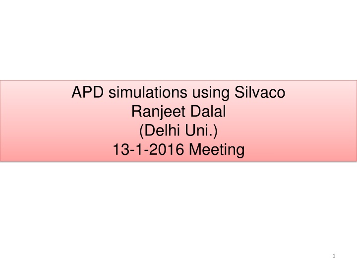APD Simulations Using Silvaco: Analytical Doping Profiles and Impact Ionization Tuning