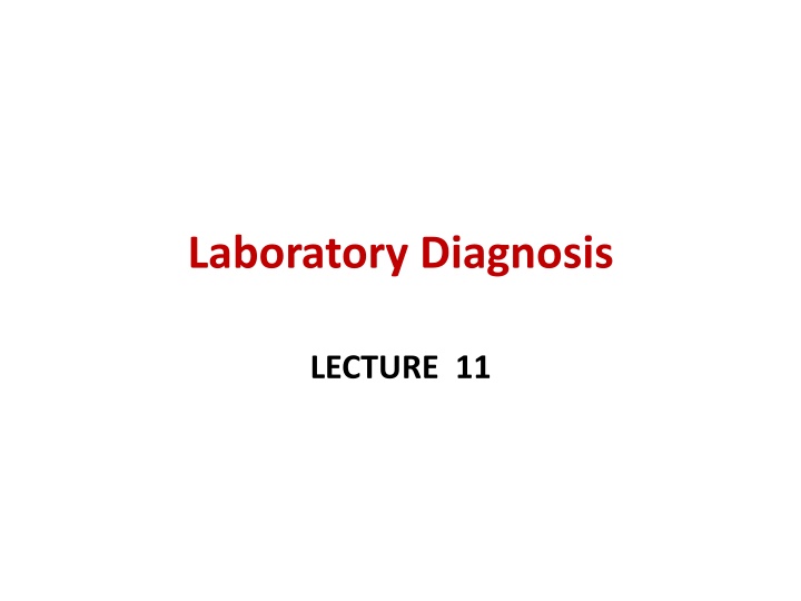 Laboratory Diagnosis of Sexually Transmitted Diseases in Men and Women