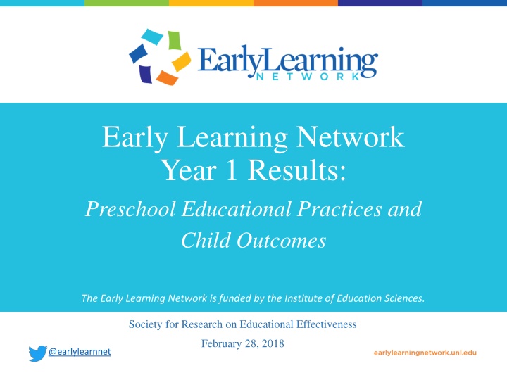 Early Learning Network Year 1 Results: Preschool Educational Practices
