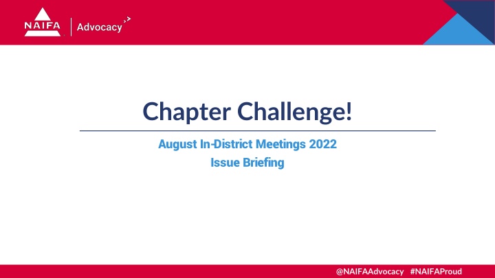 NAIFA Grassroots Advocacy: August In-District Meetings 2022