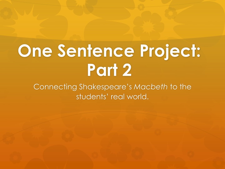 Connecting Macbeth to Real-Life Inspirations