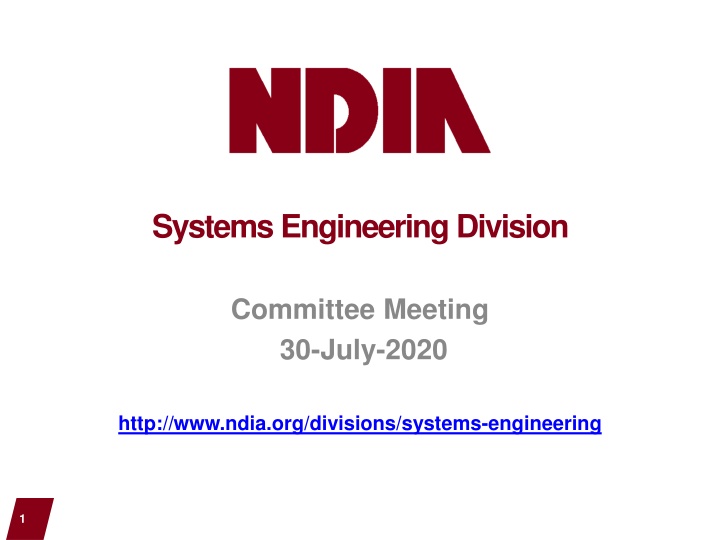 Systems Engineering Division