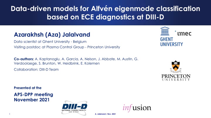 Data-Driven Classification of Alfvén Eigenmodes Using ECE Diagnostics at DIII-D