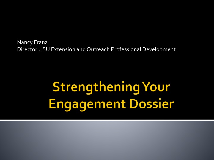 Engaged Scholarship and Empowering Change
