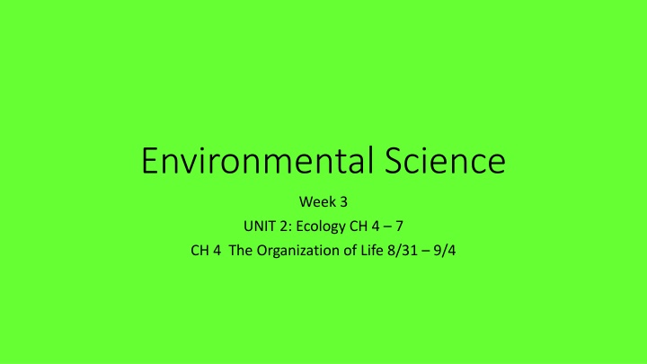 Environmental Science
