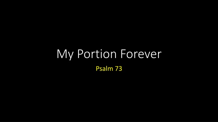 My Portion Forever