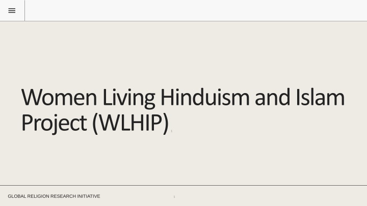 Researching Women in Hinduism and Islam