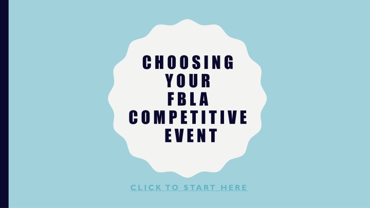 Choosing Your FBLA Competitive Event - Start Your Journey Here