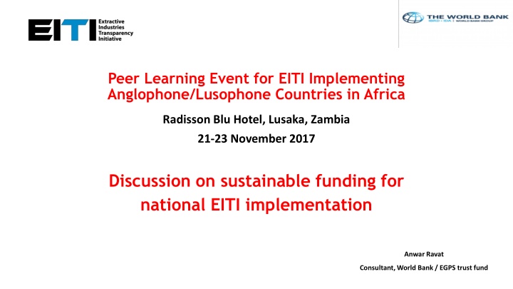 Sustainable Funding for EITI Implementation in Africa