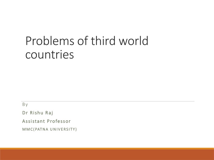 Problems of third world countries