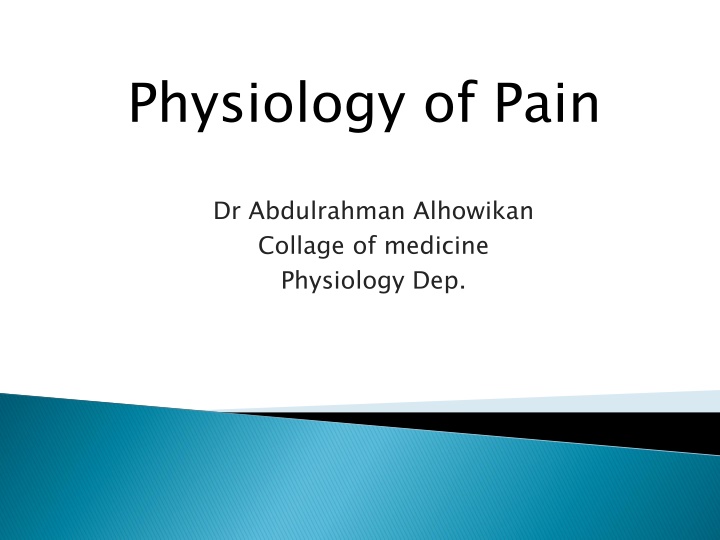 Physiology of Pain