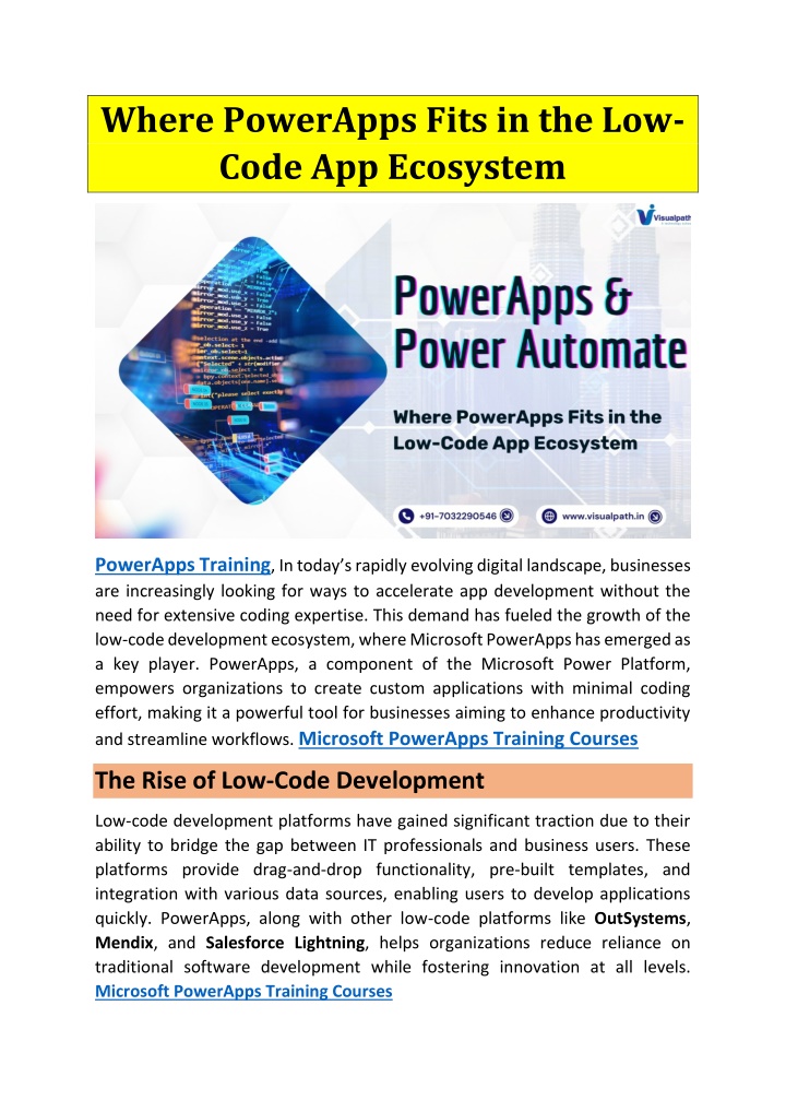 where powerapps fits in the low code app ecosystem n.w
