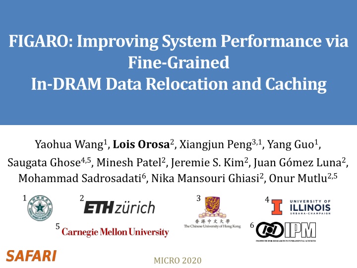 Improving System Performance with Fine-Grained In-DRAM Data Relocation and Caching