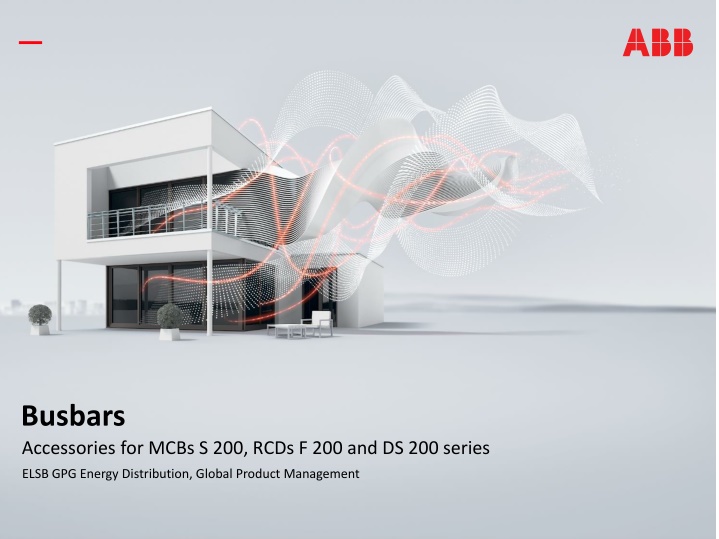 Busbars Accessories for MCBs and RCDs Series Overview