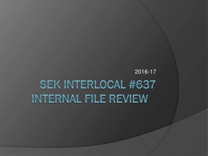 Internal File Review - SEK Interlocal #637
