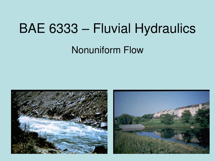 Fluvial Hydraulics: Water Surface Profiles and Computation