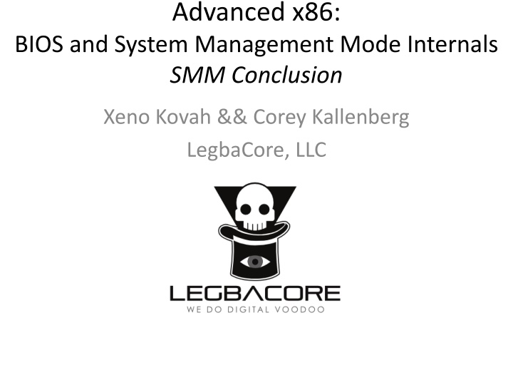 Advanced x86: BIOS and System Management Mode Internals