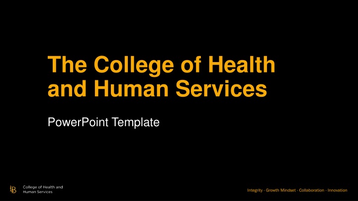 The College of Health and Human Services