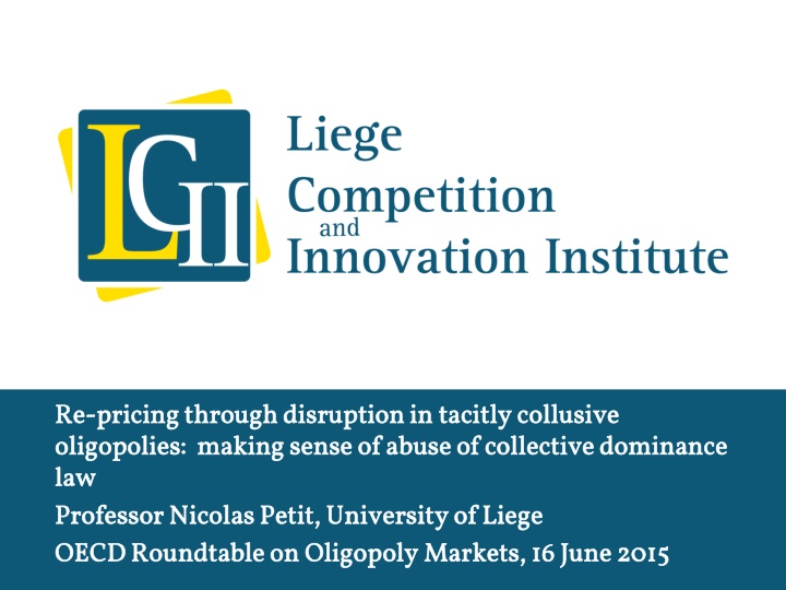 Making Sense of Oligopoly Markets