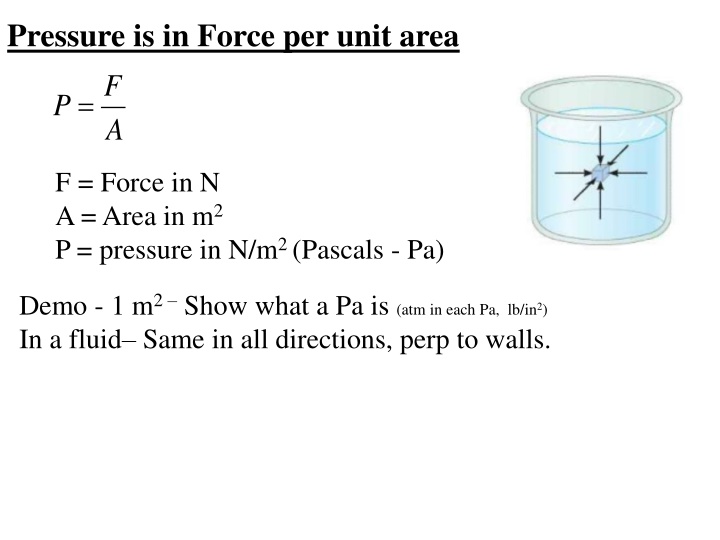 Pressure Units and Conversions