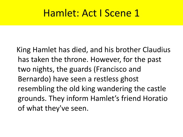 Hamlet: Intrigue and Revenge Unfold