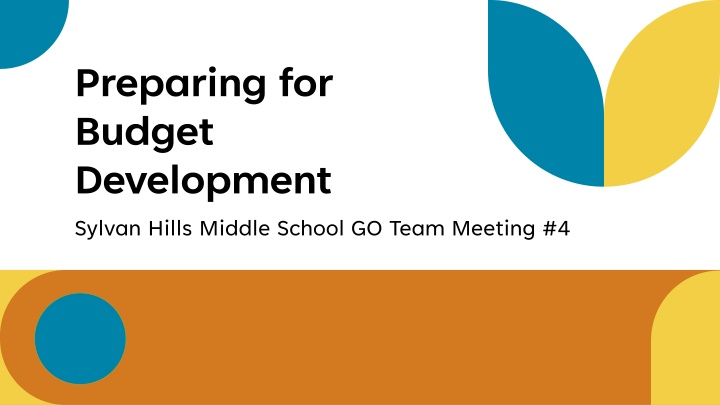 Budget Development Meeting Agenda at Sylvan Hills Middle School
