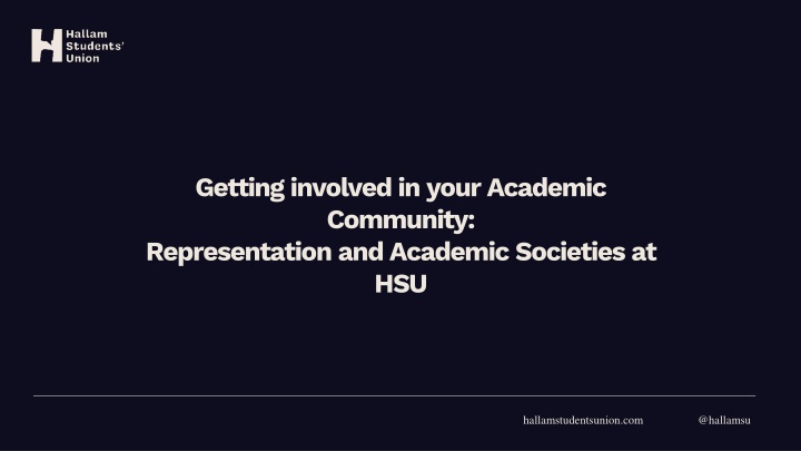 Get Involved in Academic Community: Course Reps & Academic Societies at HSU
