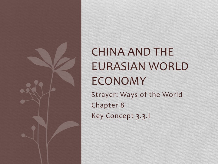 China's Influence on Eurasia