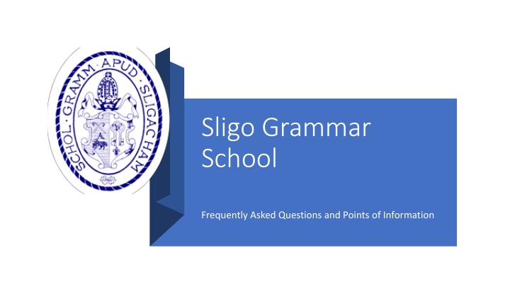 Sligo Grammar School Reopening Procedures