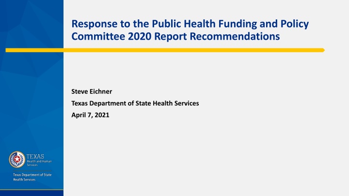 DSHS Implementation of Electronic Lab Reporting: Current Status