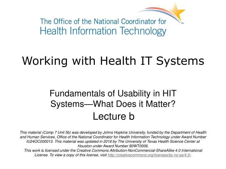 Fundamentals of HIT Usability - Importance and Strategies