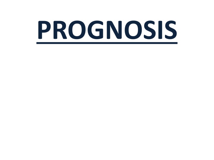 Prognosis in Disease Management