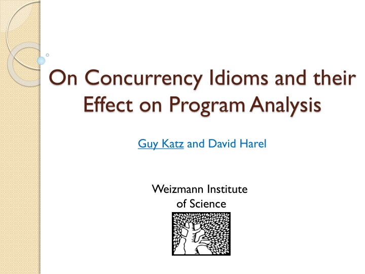 On Concurrency Idioms and Program Analysis