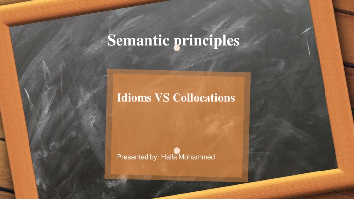 Semantic principles
