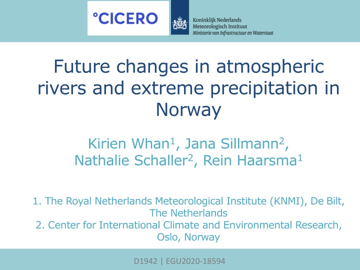 Future Changes in Atmospheric Rivers in Norway