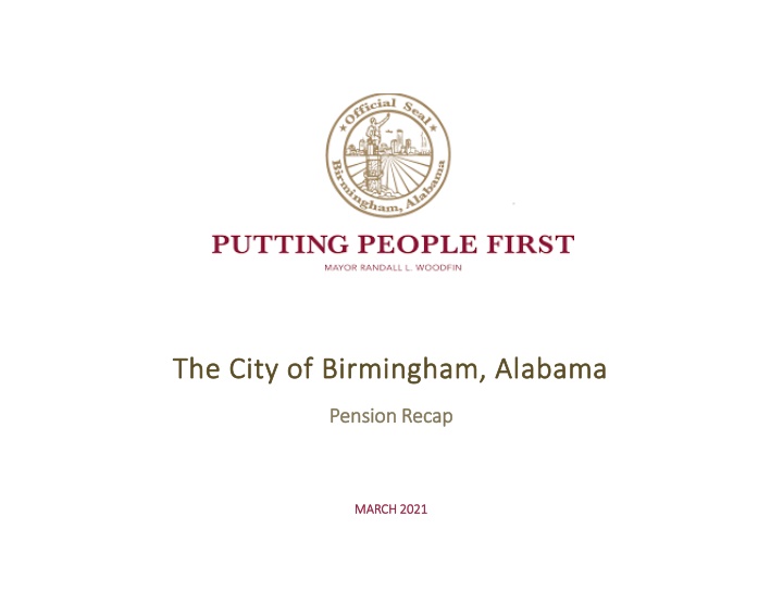 City of Birmingham Pension Recap March 2021