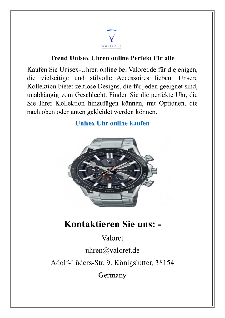 trend unisex uhren online perfekt f r alle n.w