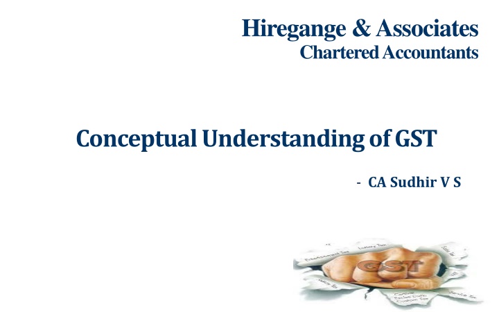 Insights on GST Issues and Implementation