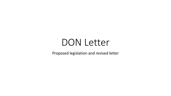 Proposed legislation for community engagement reform