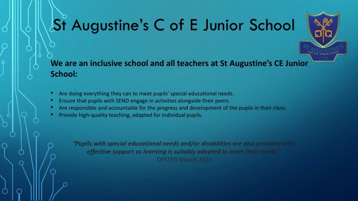 Supporting Children's Development at St. Augustine's C.E. Junior School