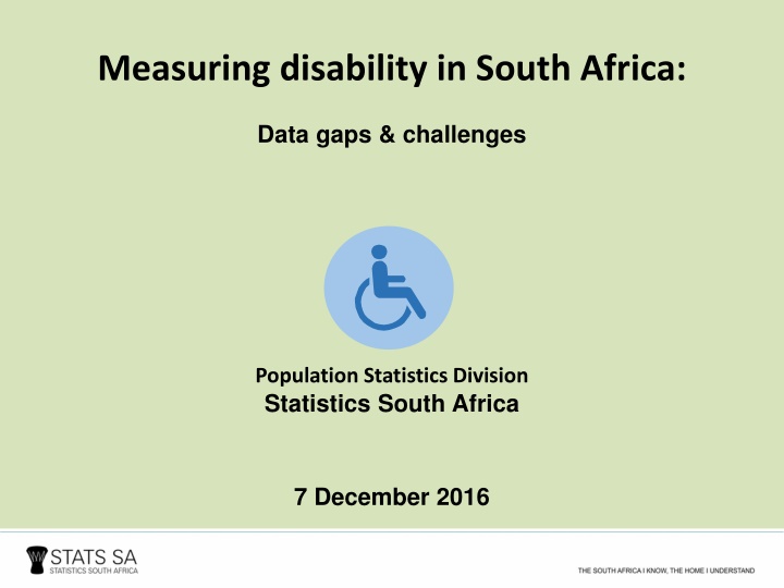 Measuring disability in South Africa: