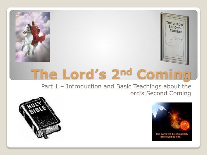 Jesus' Second Coming: Basic Teachings & Pre-Millenialism