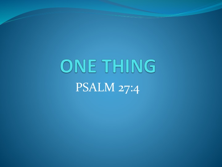 Desiring to Know God's Presence and Attributes