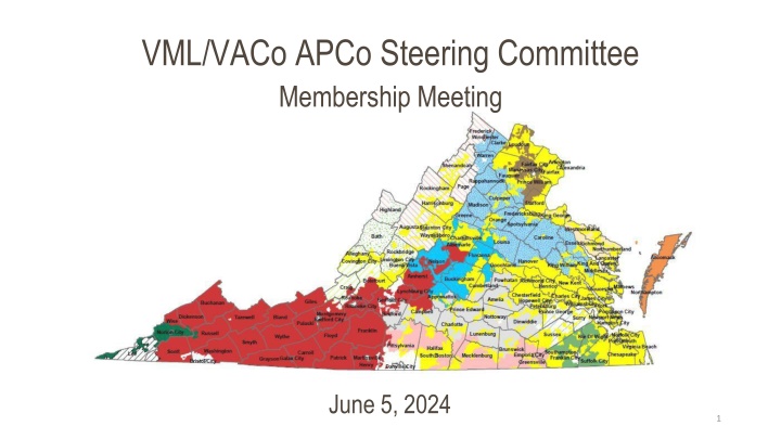 VML/VACo/APCo Steering Committee Membership Meeting