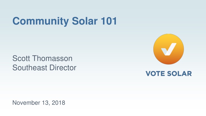 The Growth of Community Solar in the US