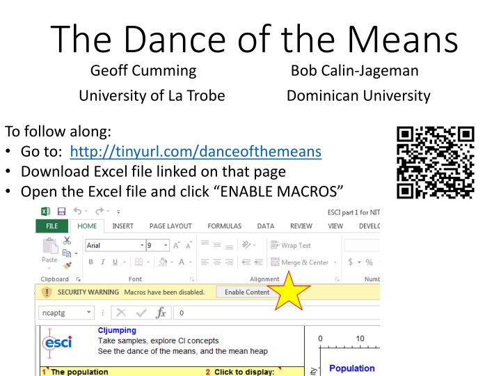 The Dance of the Means: Data Exploration