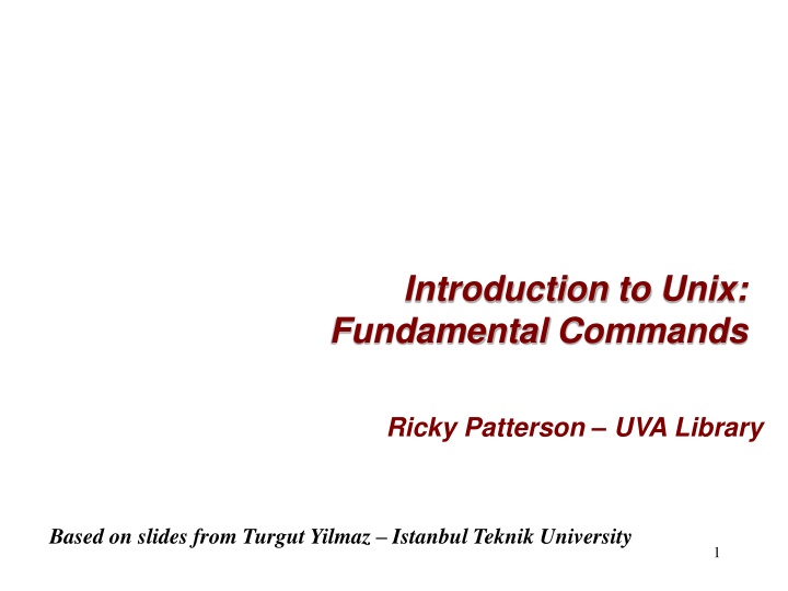 Fundamental Commands of Unix Operating System